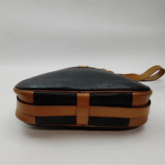 Christian Dior Vintage Black and Tan Leather Bag - Picture 4 of 7